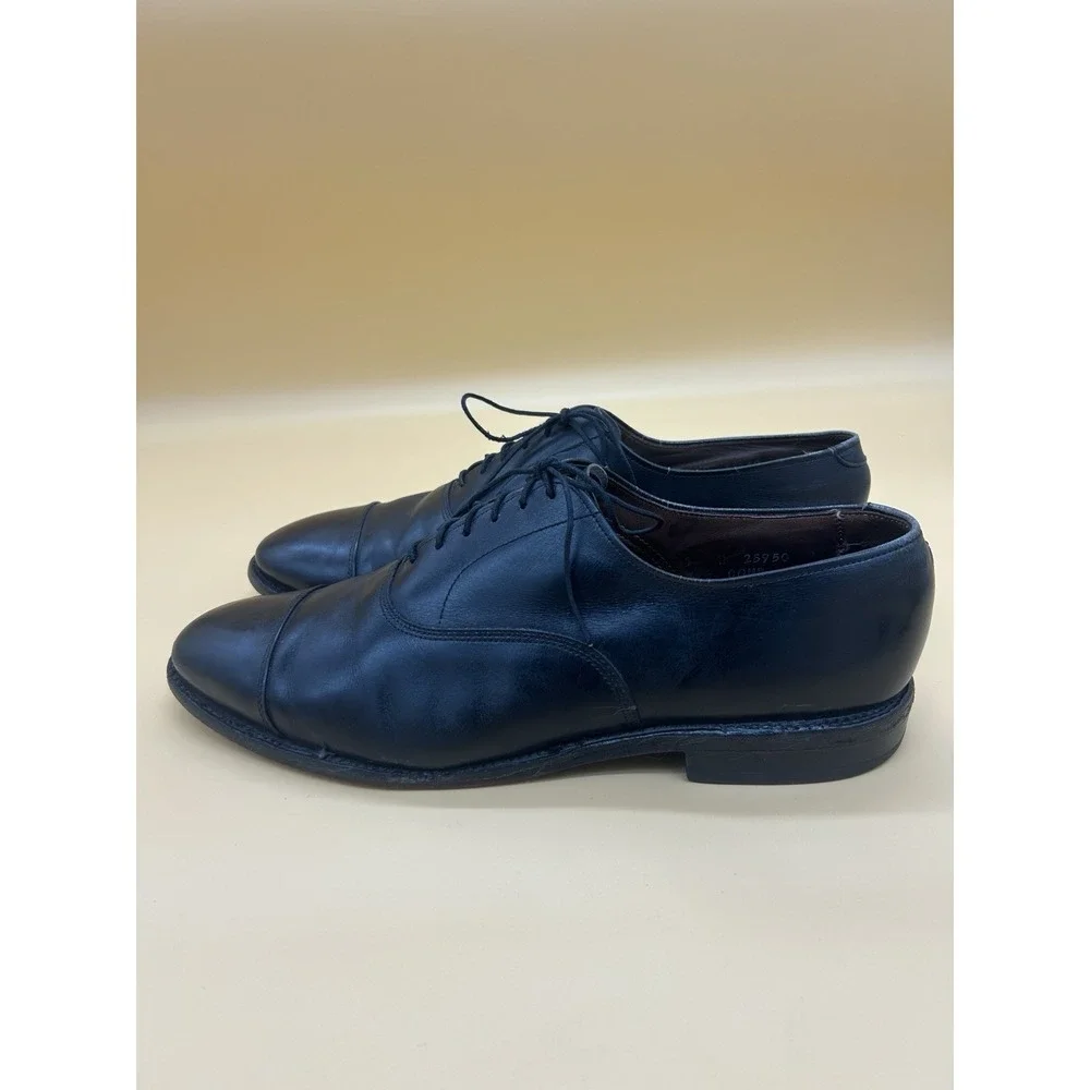 Allen Edmonds Park Avenue 5615 Black Leather Cap Toe Oxfords Men's 9D USA